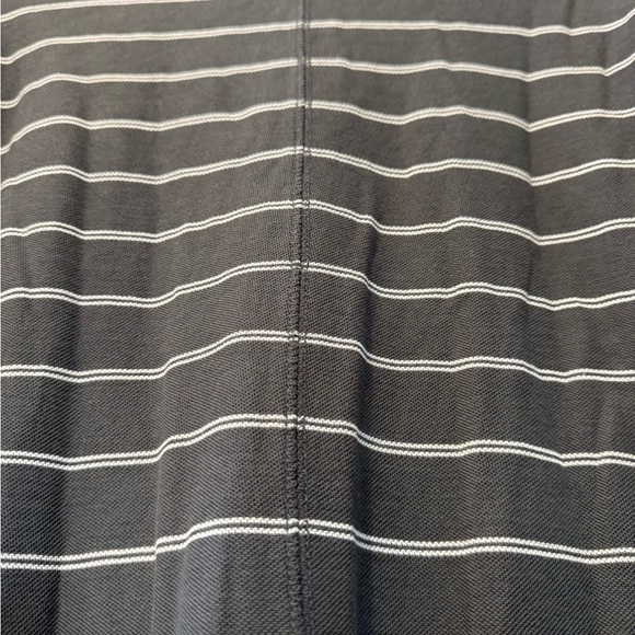 ATM Gray with White Striped Long Sleeve Casual Dress Pima Cotton Relaxed / small - Picture 11 of 14